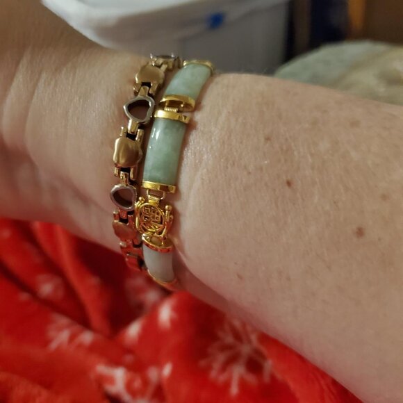 Neiman Marcus Ross Simons Jade Serenity Bracelet - Picture 4 of 7